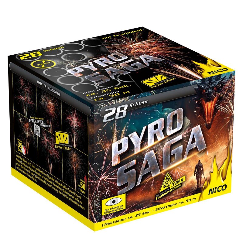 Pyro Saga Nico Feuerwerk Batterie | Fireworxxx Emmerich - Fireworxxx ...